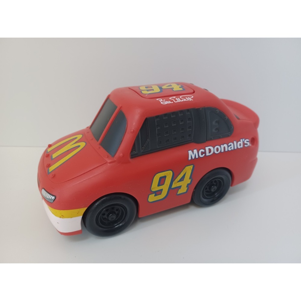 VINTAGE 1998 ERTL Bill Elliott #94 McDonalds LITTLE RACERS RACE CAR PUSH‎ BUTTON